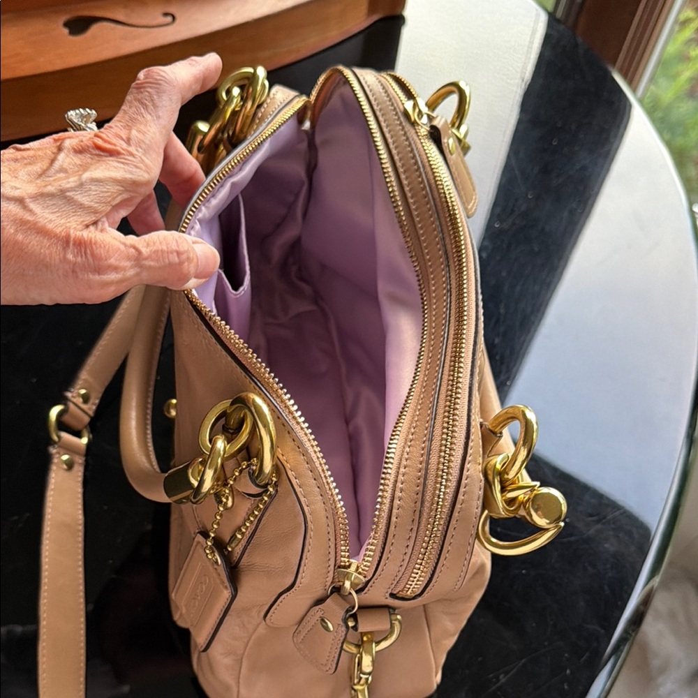 Coach Vintage Leather Satchel Bag in Caramel - Picture 9 of 16